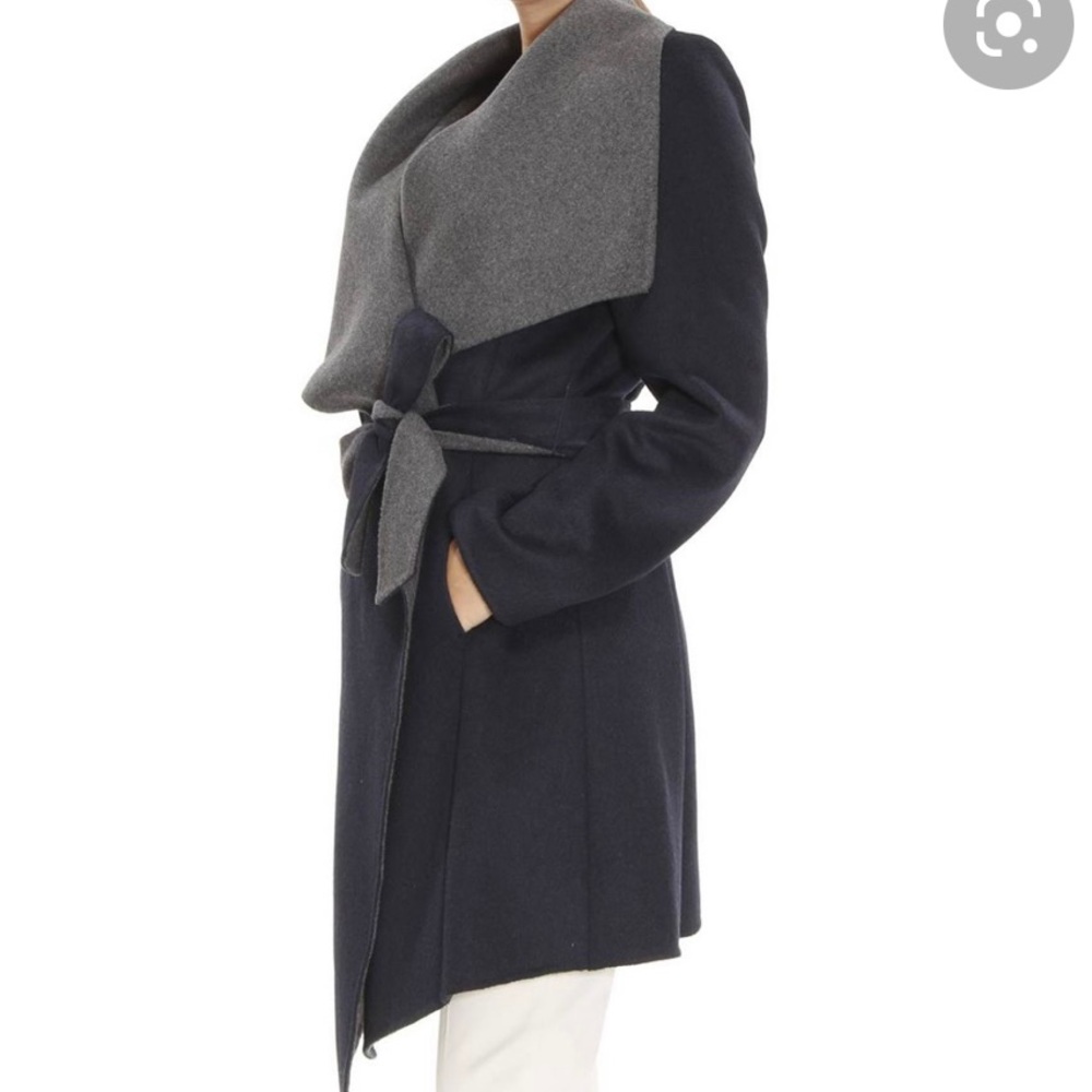 NWT Michael Kors wool blend wrap coat XXS